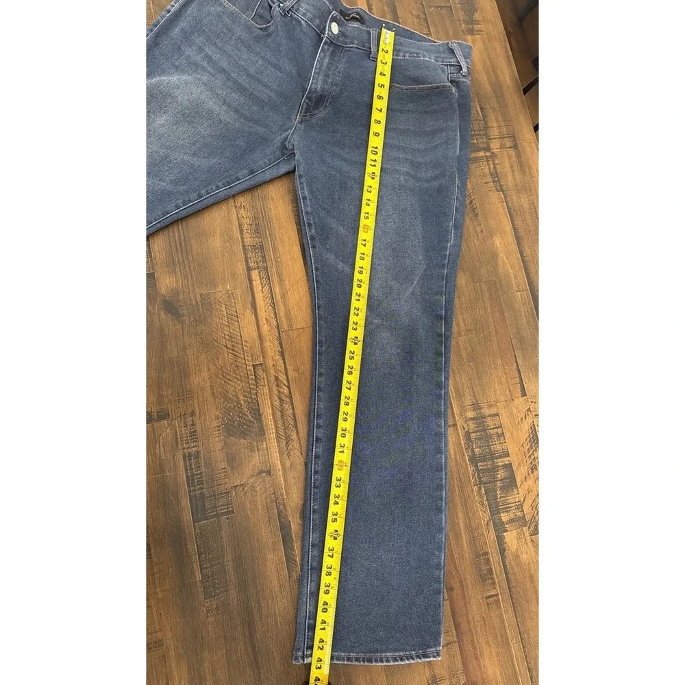 True Religion Jeans Mens Size 40 Blue Denim Stretch Ricky Relaxed Straight Leg